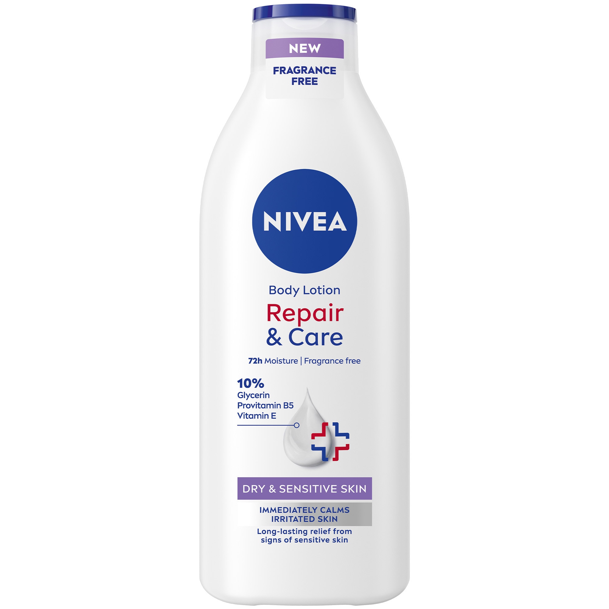 Lotiune de Corp Reparatoare NIVEA Repair & Care Fara Parfum, 400 ml
