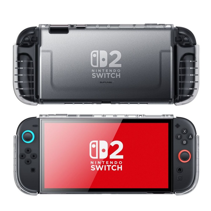 Nintendo Switch 2, X-Shock 3.0 konzollal kompatibilis Supcase Crystal tok, átlátszó