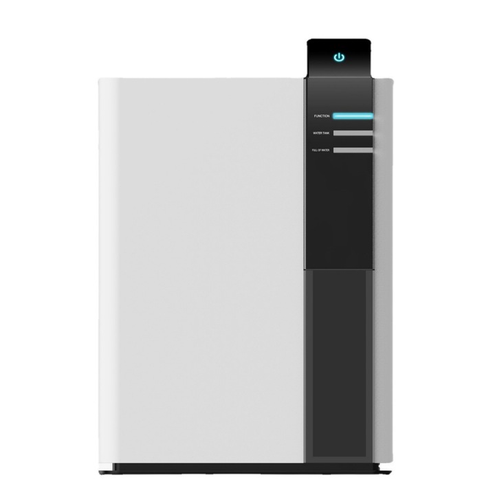 Домакински влагоабсорбатор, енергоспестяващ и тих, с 3-литров резервоар за вода, подходящ за площ от 60 квадратни метра, идеален за спални, детски стаи и други тихи пространства, бял