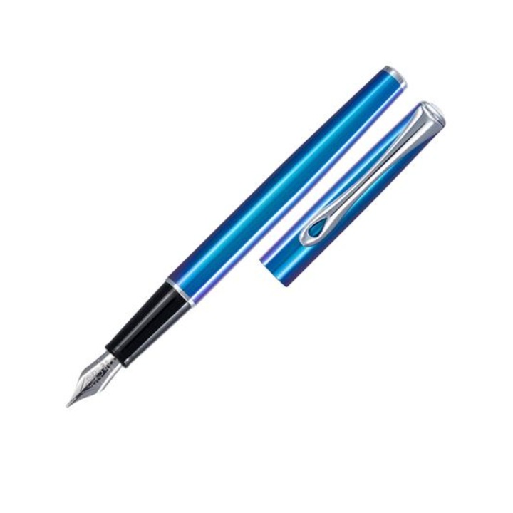 Diplomat utazótoll, M hegyű, rozsdamentes acél - funky kék