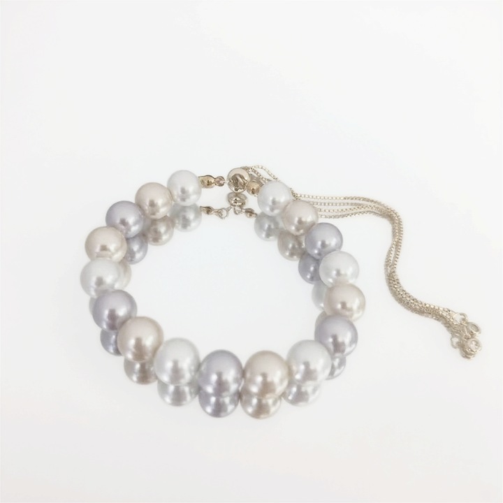 Bratara dama, perle false colorate, design vibrant, marime unica