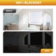 MIHX-81104031 ablak blackout fólia, 100% fényzárás, hőszigetelő réteg, fekete/ezüst, 150 x 240 cm