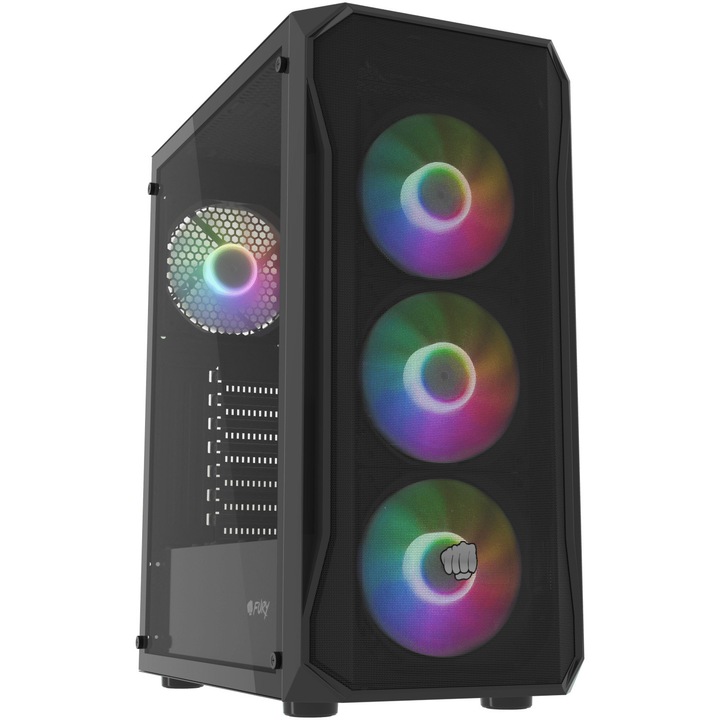 Компютърна кутия FURY SHOBO SH4F MID TOWER RGB BLACK