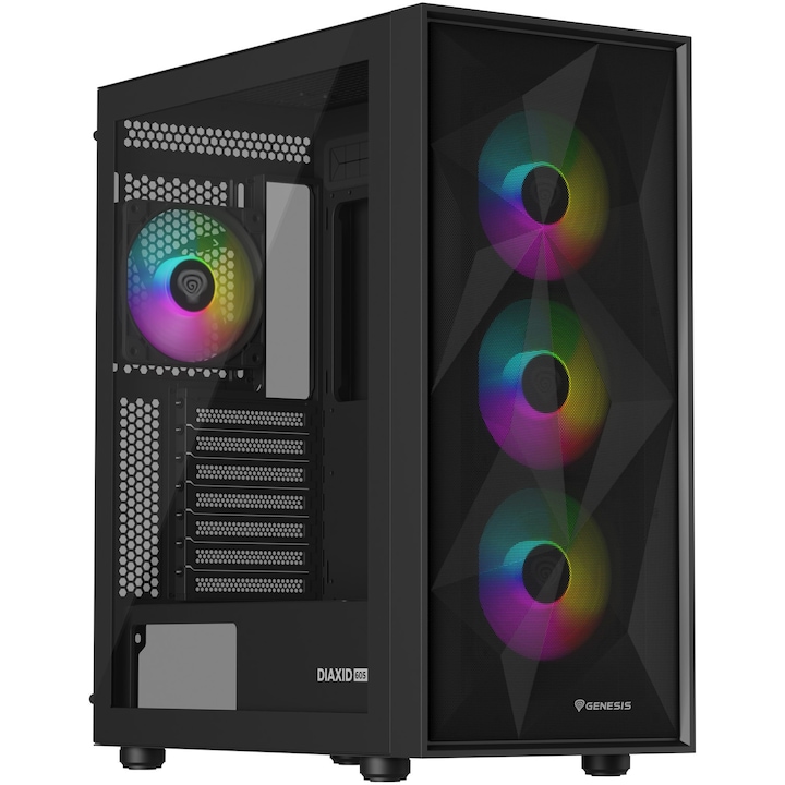 Компютърна кутия GENESIS DIAXID 605 ARGB MID TOWER BLACK