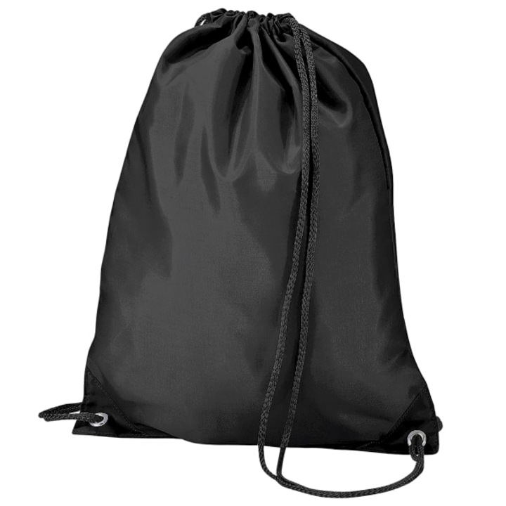 Sac sportiv cu snur BagBase, impermeabil, 11 litri, negru, 45x33cm