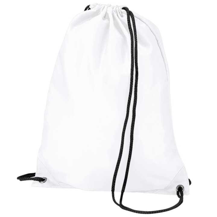 Geanta sport cu snur, BagBase, alb, 45x33cm, 11 litri