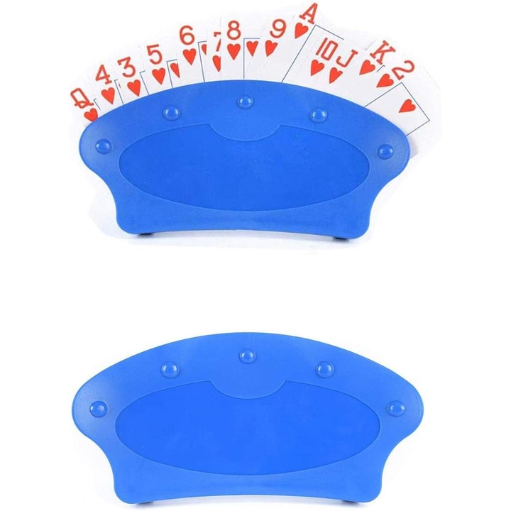 Kártyatartó készlet, ívelt kialakítás, műanyag, többszínű