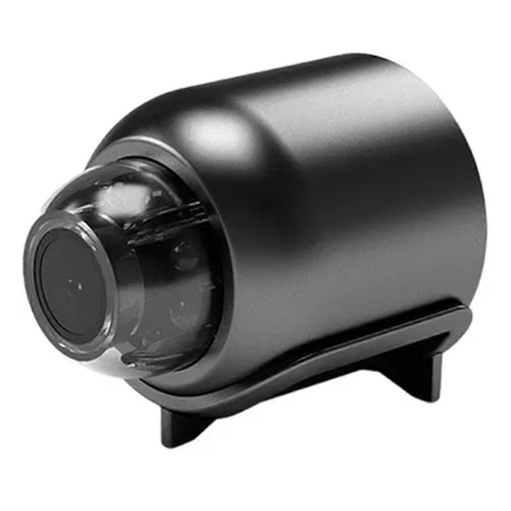 Camera de supraveghere mini 1080P HD, wireless, viziune nocturna, detectie miscare, neagra