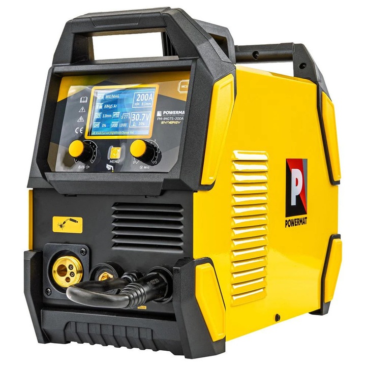Aparat de sudura tip invertor migomat PM-IMGTS-200AL, 200A, Powermat PM1336