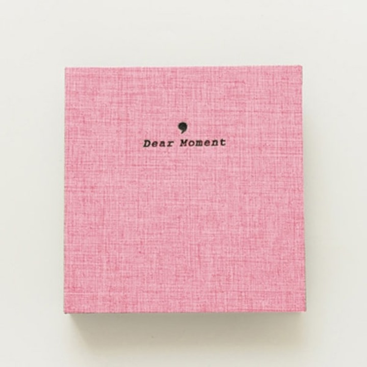 Album fotó Dear Moment, 100 zseb fotókhoz, zsebméret 65 x 85 mm, textil borító és belső, kompatibilis Instax Mini 11/9, Rózsaszín, 1 db