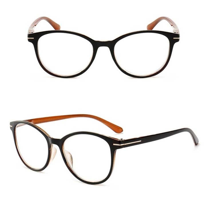 Rame ochelari unisex, design clasic, negru, multicolor, diverse dioptrii