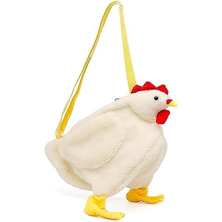 Női válltáska, csirke mintás, gyapjú, 46x26x22cm