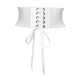 Curea dama, Tip corset, Elastica, Alb, 60-80cm