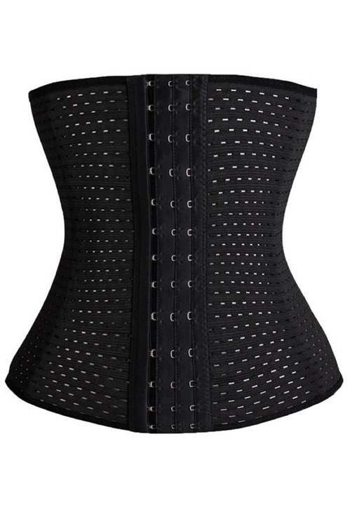 Корсет с еластична талия, черен, 85% полиестер, 15% латекс, регулируем, M INTL