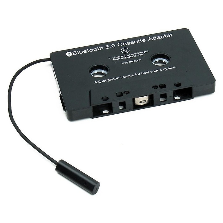Adaptor Bluetooth pentru casetofon, set, 5.0, microfon, incarcare externa