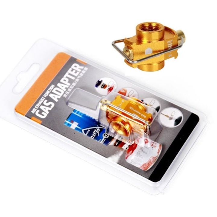 Adaptor pentru aparat gaz, 8x15.5x3 cm, auriu