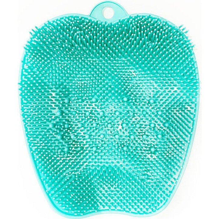 Papuc de dus cu masaj si curatare, dimensiuni 11x10x1.5 in, bratari flexibile din silicon, usor de depozitat