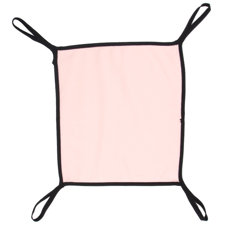 Macska fekhely, világos rózsaszín, 38x34cm, pamut bársony