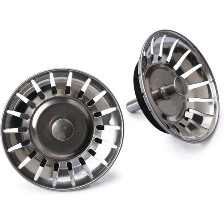 Sita de chiuveta cu 18 gauri, inox, diametru 78 mm, dop de schimb pentru chiuveta