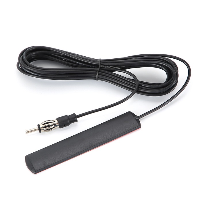 ANT-309 belső rádióantenna, univerzális autós FM antenna, 5 méteres kábel, jelerősítő