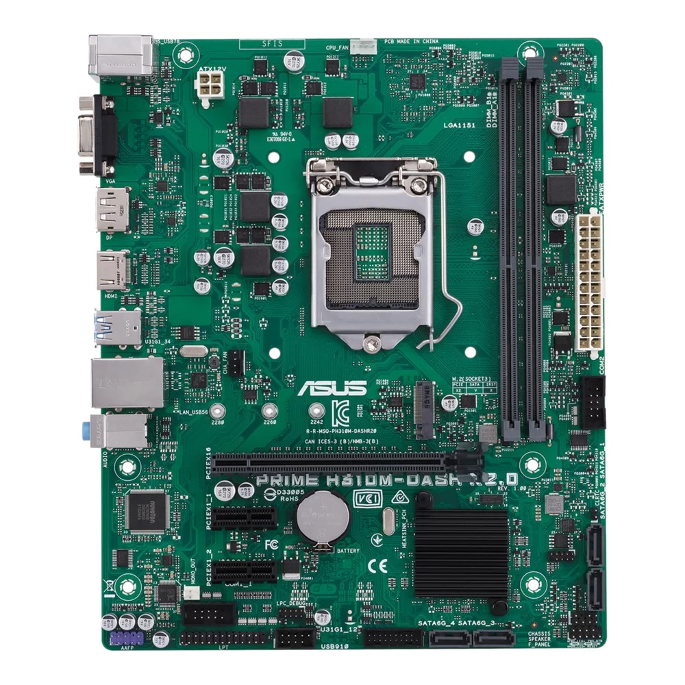 Placa de baza ASUS PRIME H310M-DASH R2.0, socket 1151 v2 - eMAG.ro