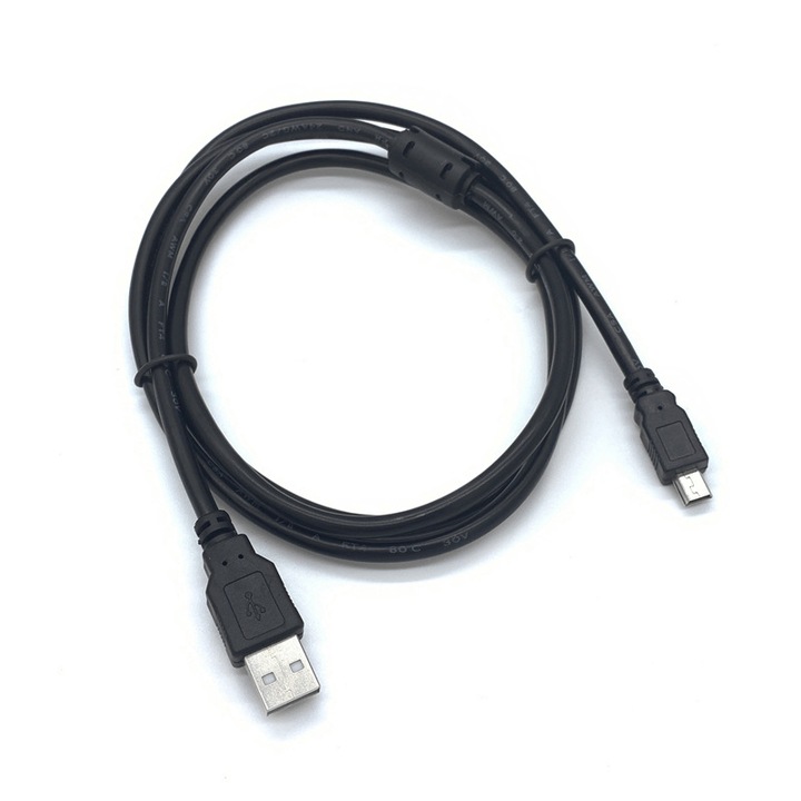 Cablu de date USB A la Mini B 2.0, 1.7m, pentru conectare PC/Mac