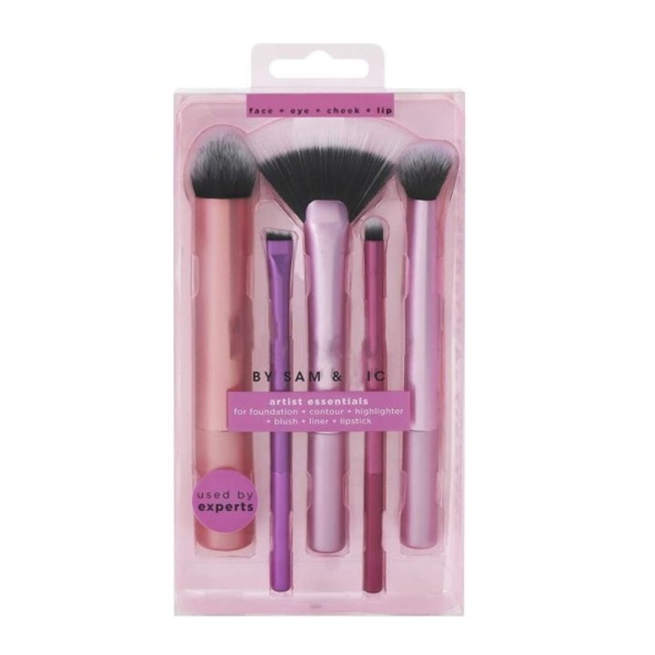 Set 10 pensule machiaj, Real Techniques, Multicolor