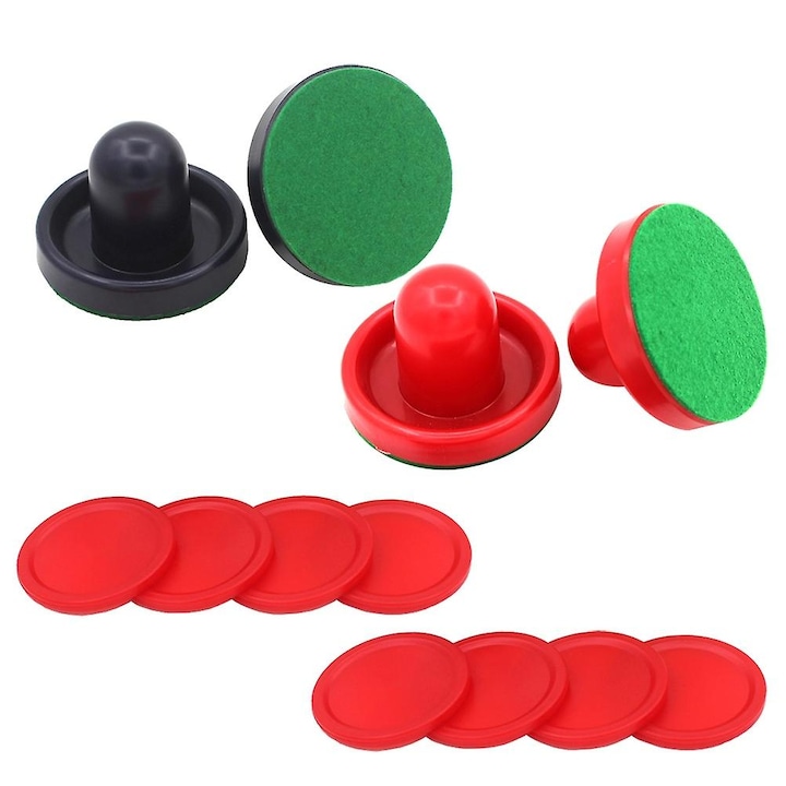 Set joaca air hockey de masa, 30x50x10 cm, multicolor