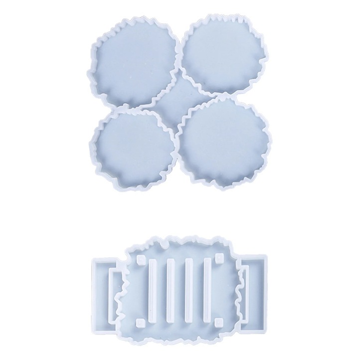 Szett 2 forma, 4 szabálytalan pohártartóval