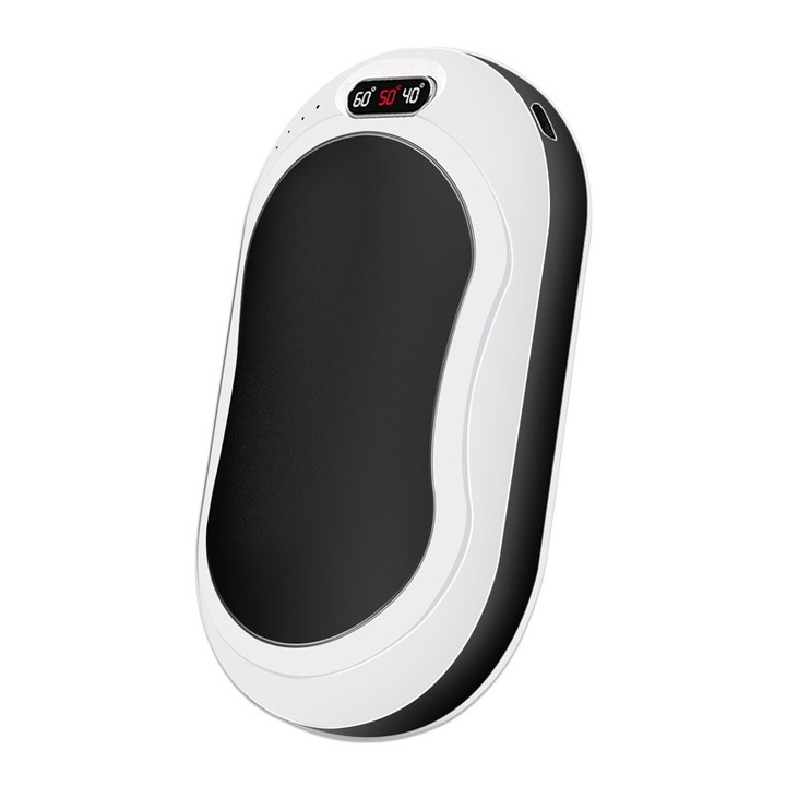 Baterie de incarcare cu incalzire pe doua fete, neagra