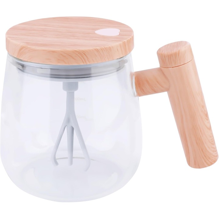 Cana electrica de amestecare, 400ml, capac cu maner, 7000rpm