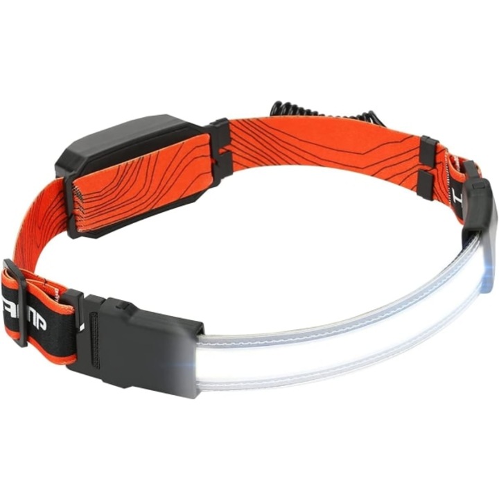 USB újratölthető fejlámpa, 210 erős piros fény, 3 világítási mód