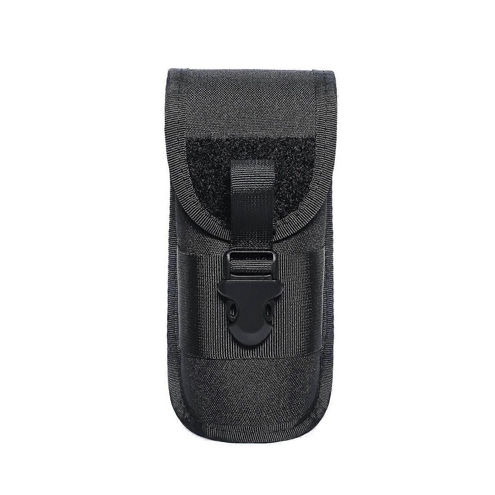 Husa rigida pentru ochelari, cu clip pentru curea, neagra