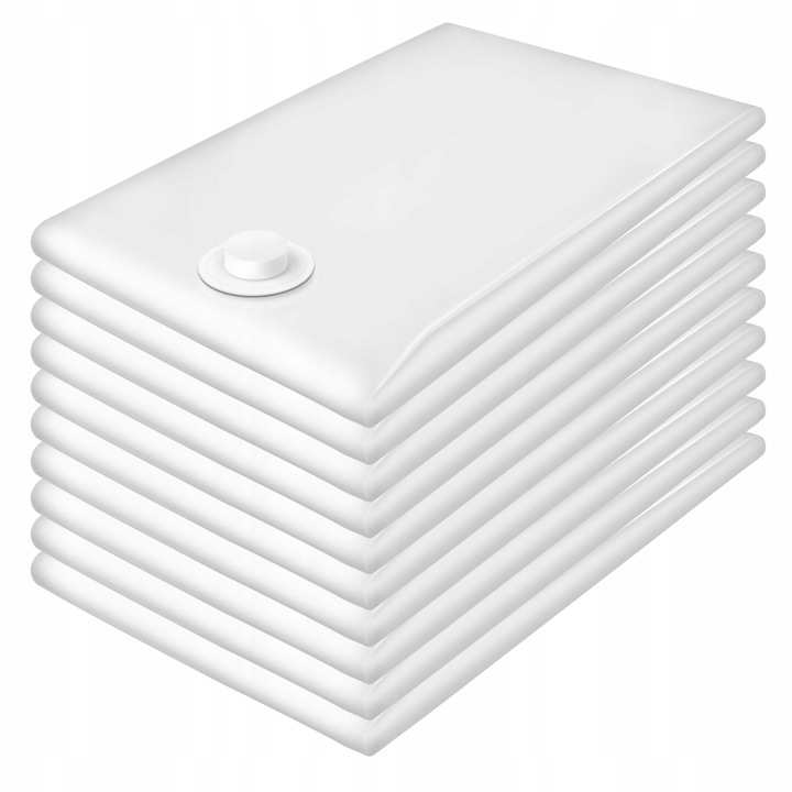 Set 10 sac de vidat, pungi de vid, 80 x 120 cm, pentru haine, a lenjeriei de pat, PA/PE 80 Microni, 7 straturi, Sillar