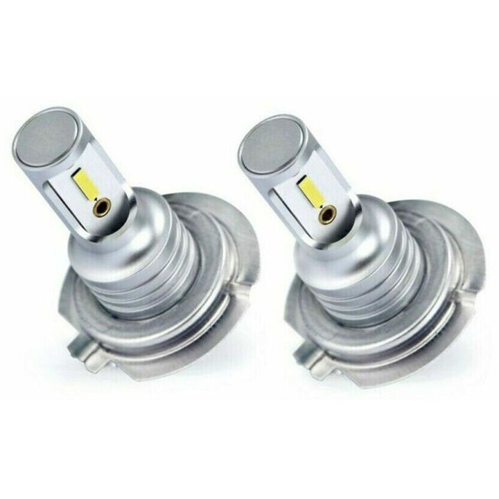 Set 2 Becuri LED H7, 1000 LM, 6000K, Alb, Waterproof