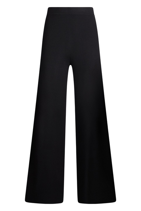 Liu Jo, Pantaloni evazati cu talie inalta, Negru