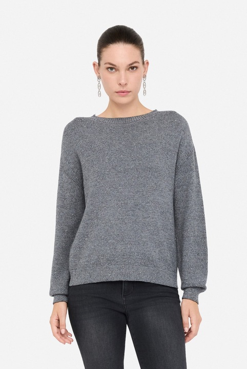 Liu Jo, Pulover cu maneci cazute, Gri, L