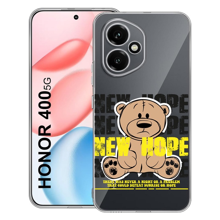 BestCase® Husa Clear Silicon pentru Honor 400, Teddy Bear New Hope, 2036423 T 1556