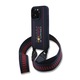 Husa telefon Red Bull MagSafe cu curea crossbody pentru iPhone 16 Pro Max, silicon, bleumarin
