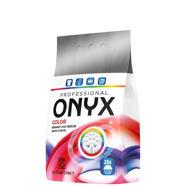 ONYX PROFESSIONAL mosószer, Színes ruhákhoz, 1,2 kg, 20 mosás