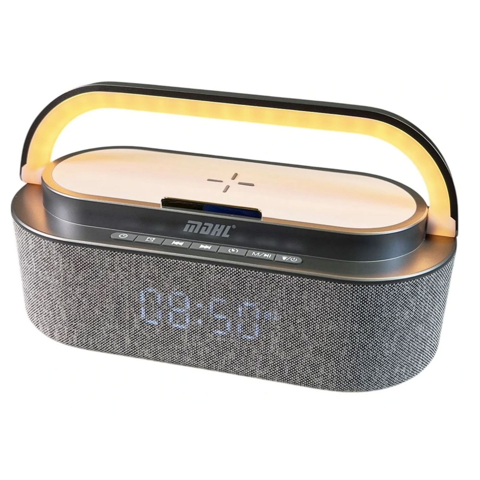 Boxa Bluetooth MD S305 cu lumina LED incarcator wireless si ceas