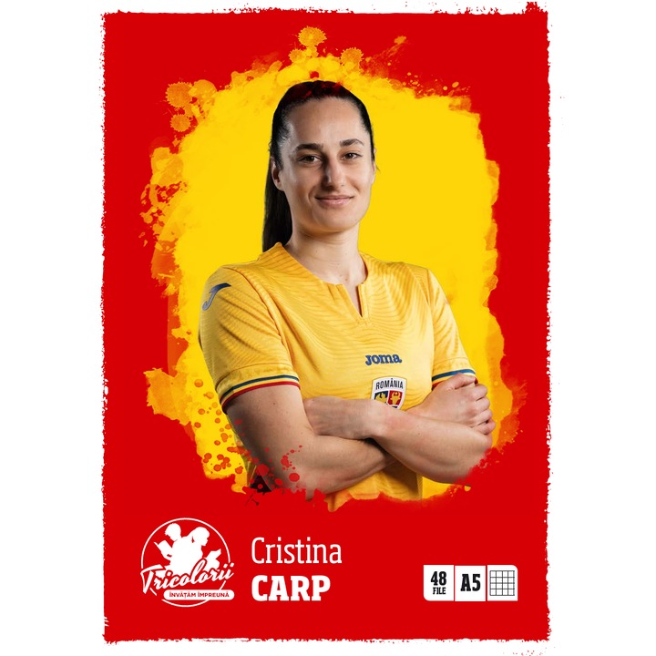 Caiet matematica A5 (48 file) - Cristina Carp, Rosu