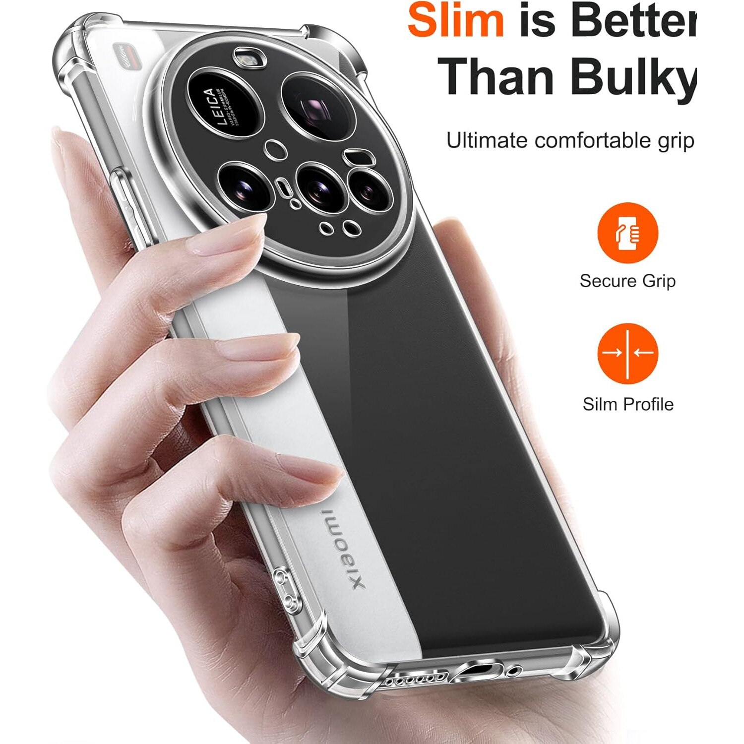 Husa Anti soc, transparenta compatibila cu Xiaomi 15 Ultra
