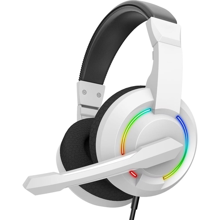 Baracuda BGH-021 Hydra vezetékes gamer fejhallgató 3.5mm, fehér