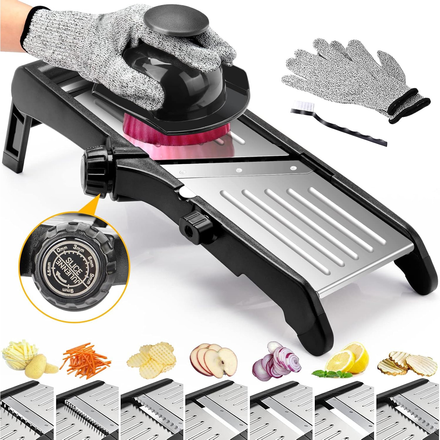 Spiralizator legume Jormftte, taieri spirale si julienne, inox