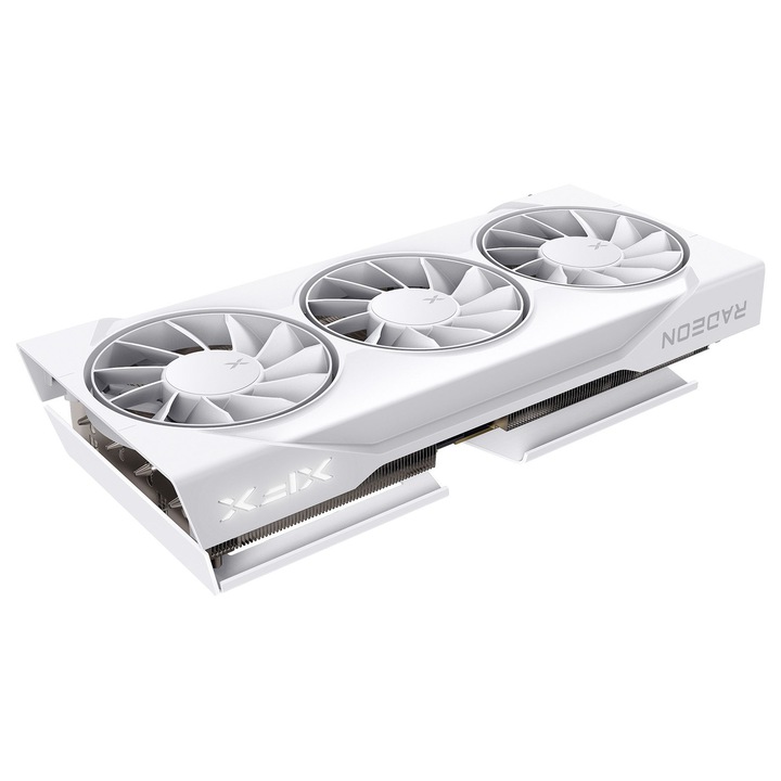 Placă video XFX Radeon RX9060XT SWIFT OC 16GB alb, 2xDP/1xHDMI, sistem răcire TripleFan