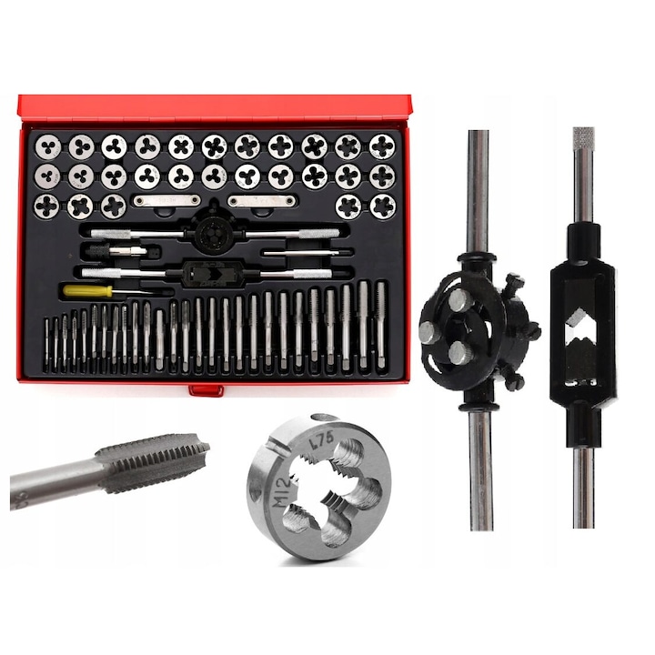 Trusa filiere si tarozi, 60 piese, Kraft