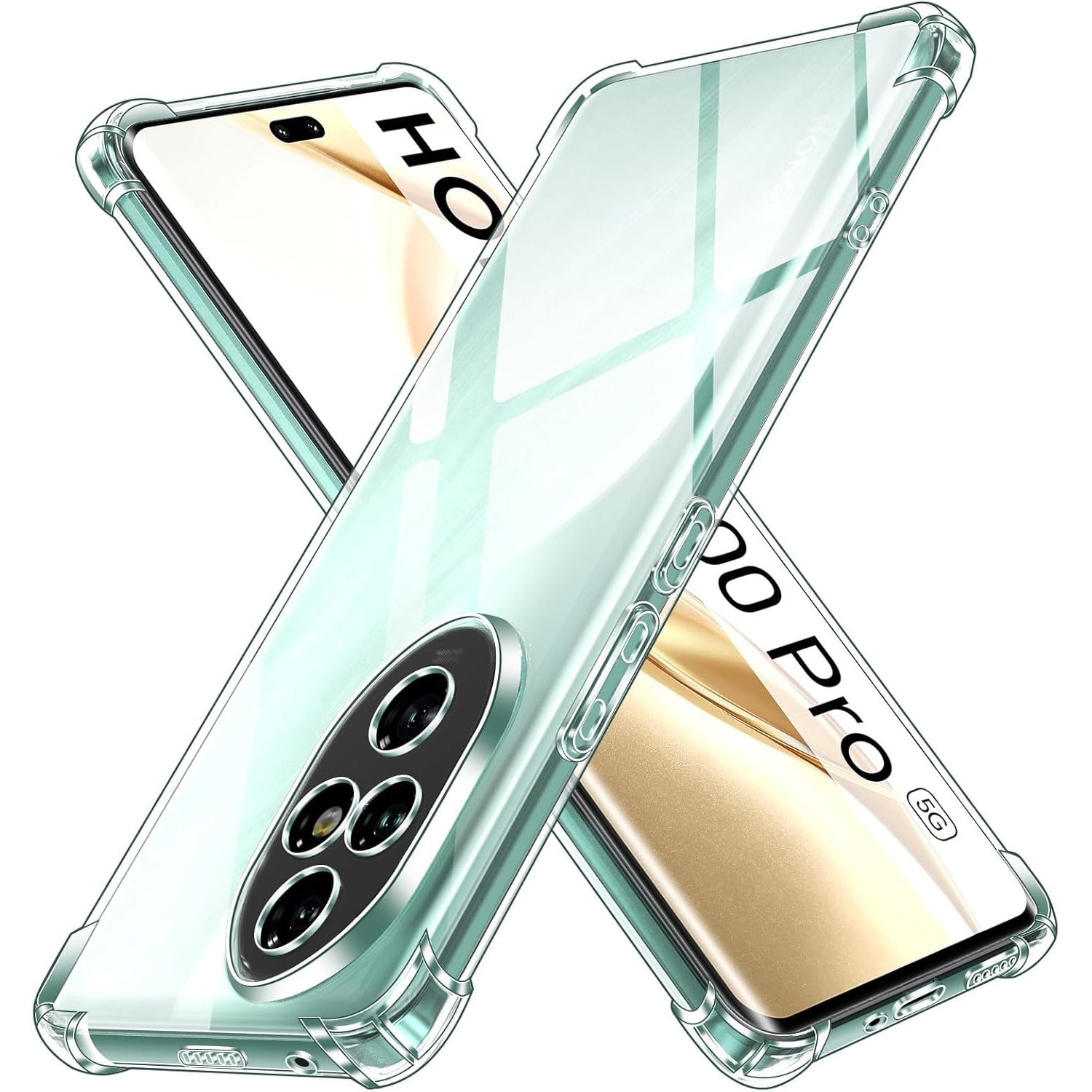 Husa Anti soc, transparenta compatibila cu Honor 200 Pro