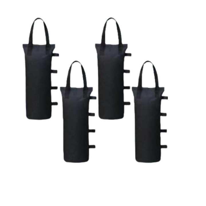 Set de 4 saci de greutate pentru cort 800D Oxford, negru