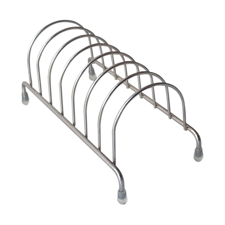 Scurgător vase Flores, metal, 7 spații, crom lucios, 210x100x100mm